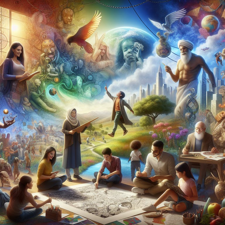 FunkyMedia AI generated image of Human Potential.