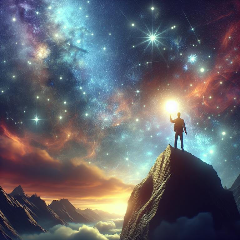 Funky Media AI generated image showing how faith is the bedrock of success