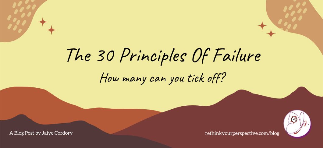 Blog Banner Principles of Failure