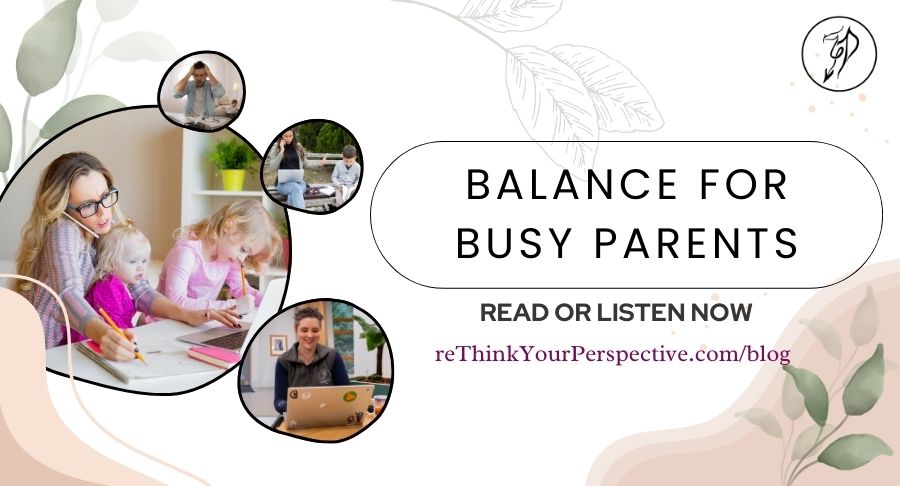 Blog banner for Balance for Busy Parents.