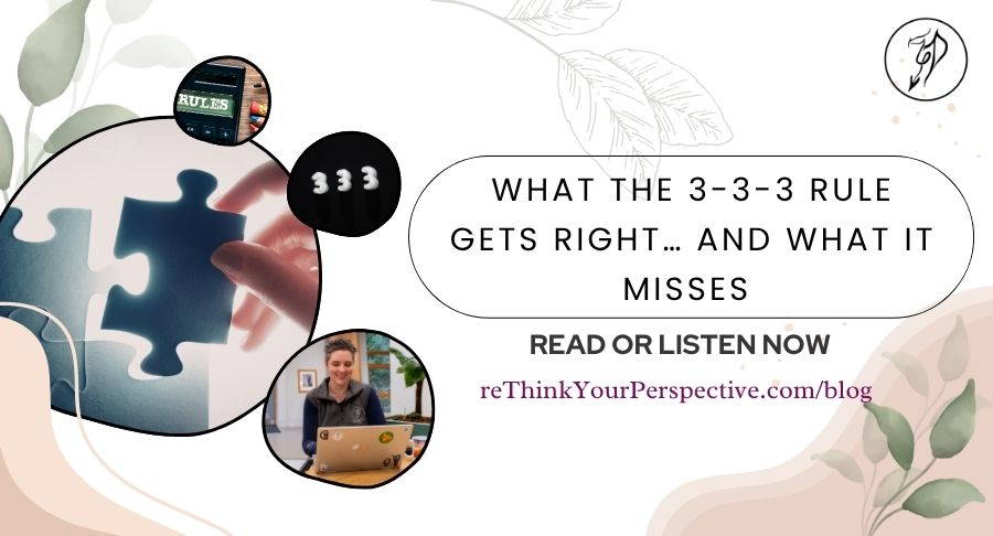 Blog Banner for What the 333 rule gets right and what it misses
