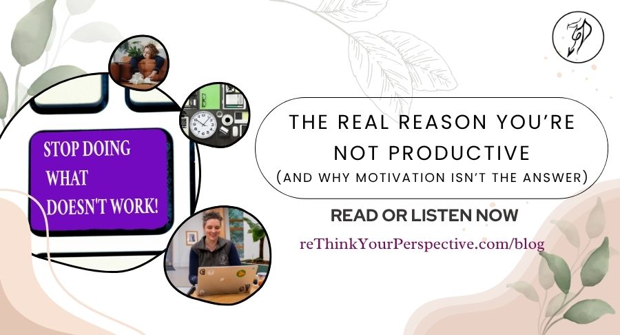 Blog banner for The real reason you're not productive