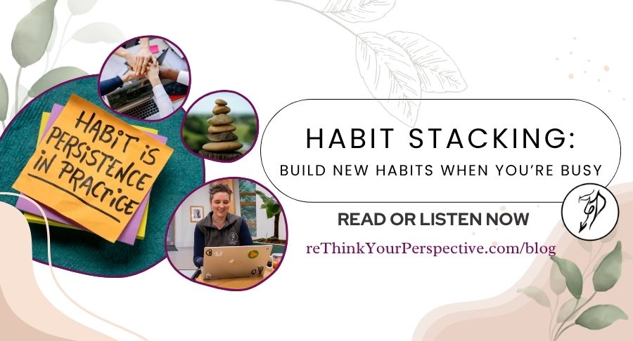 Blog banner for habit stacking